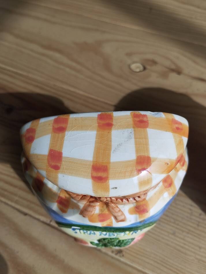 Retro ceramic barbotine kitchen set