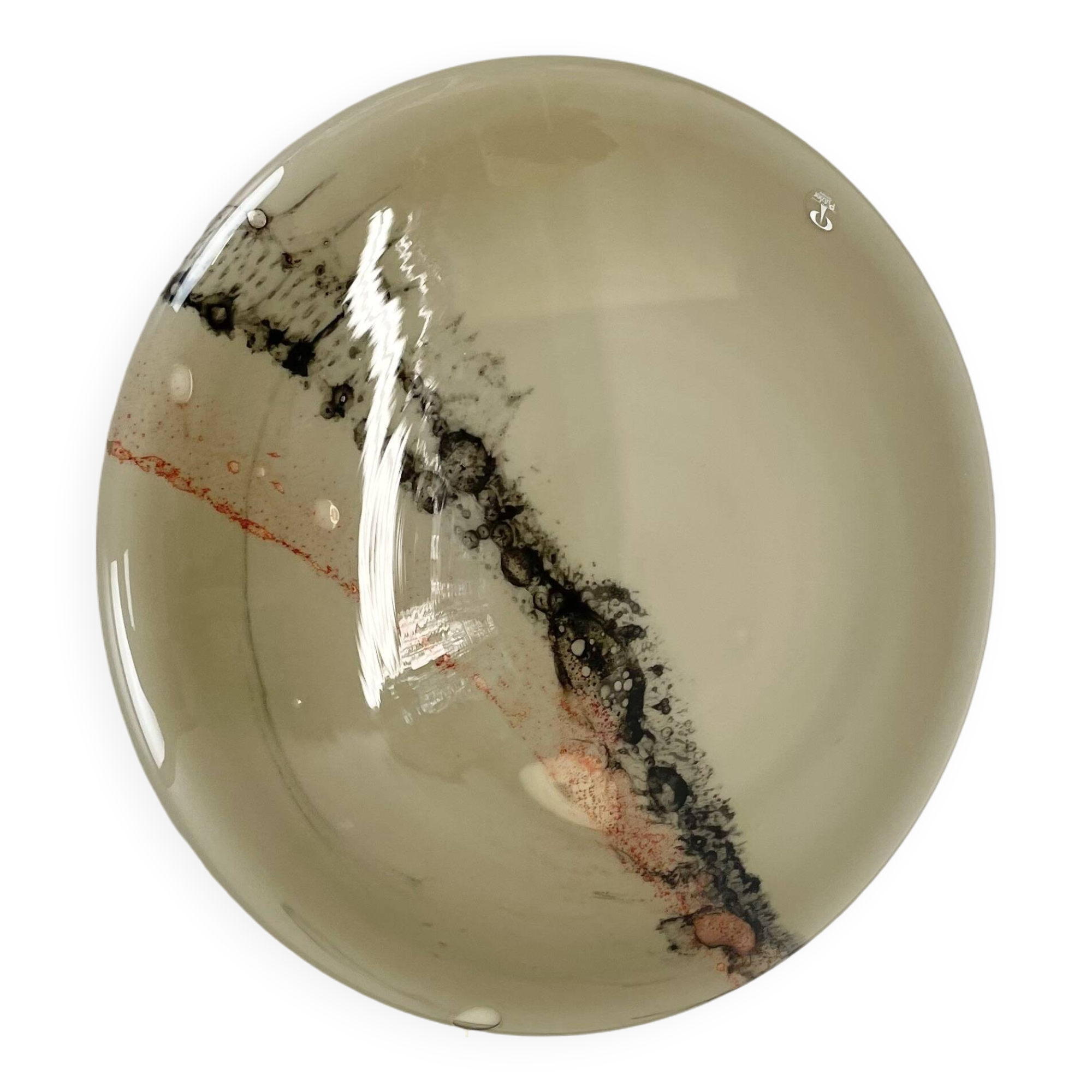 Abstract "cirrus" glass sconce wall light by peill & putzler, germany, 1980s