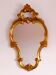 Miroir en bois doré style baroque