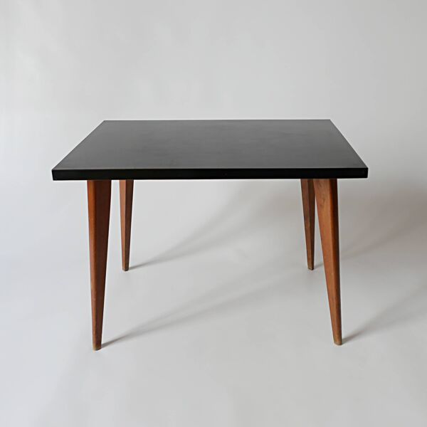 Table basse vintage design 1960 1970 en bois et formica années 60 70