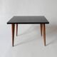 Table basse vintage design 1960 1970 en bois et formica années 60 70