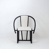 "Contrast" Armchair by Pascal Mourgue 1982 - Faux Sheepskin upholstery