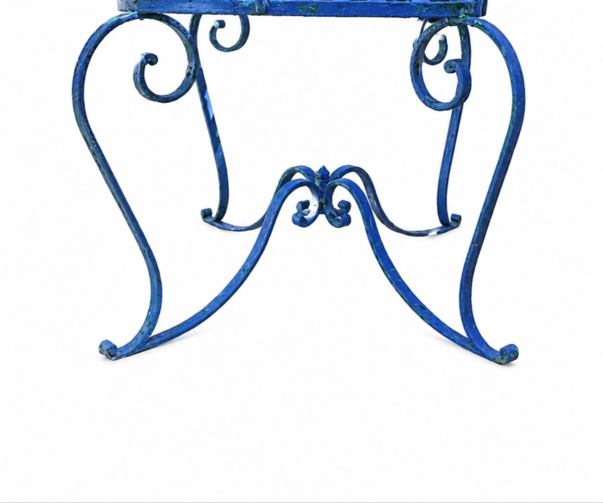 Antique wrought iron garden furniture (table and chairs)