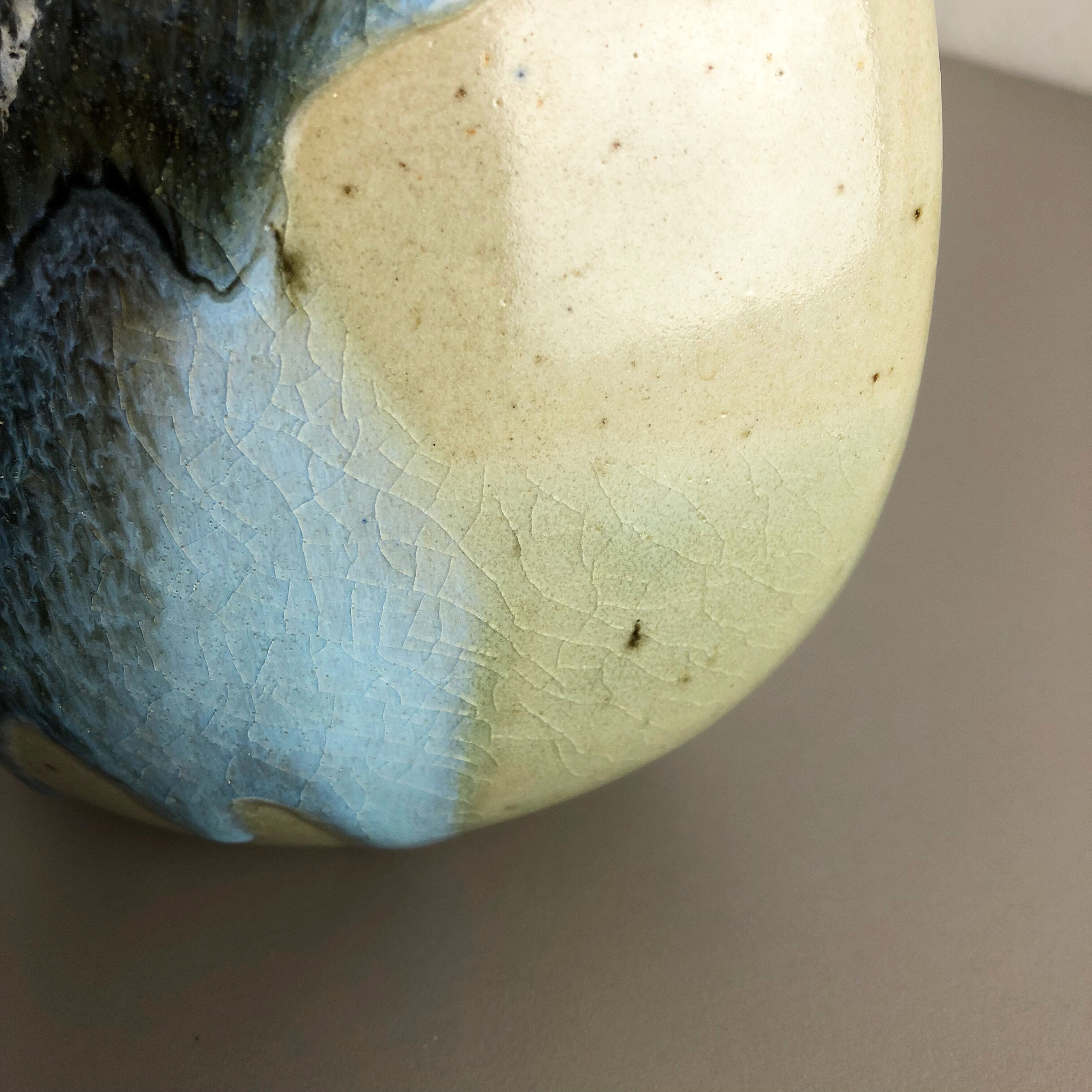 Abstract ceramic studio stoneware vase by Gotlind Weigel, Germany, 1960s