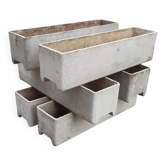 Lot de 6 jardinières vintage édition Eternit à