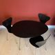 Arne Jacobsen dining set with egg table Model 3603 and chairs, 1960s