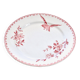 19th century Sarreguemines "Favori" plate in pink iron earth