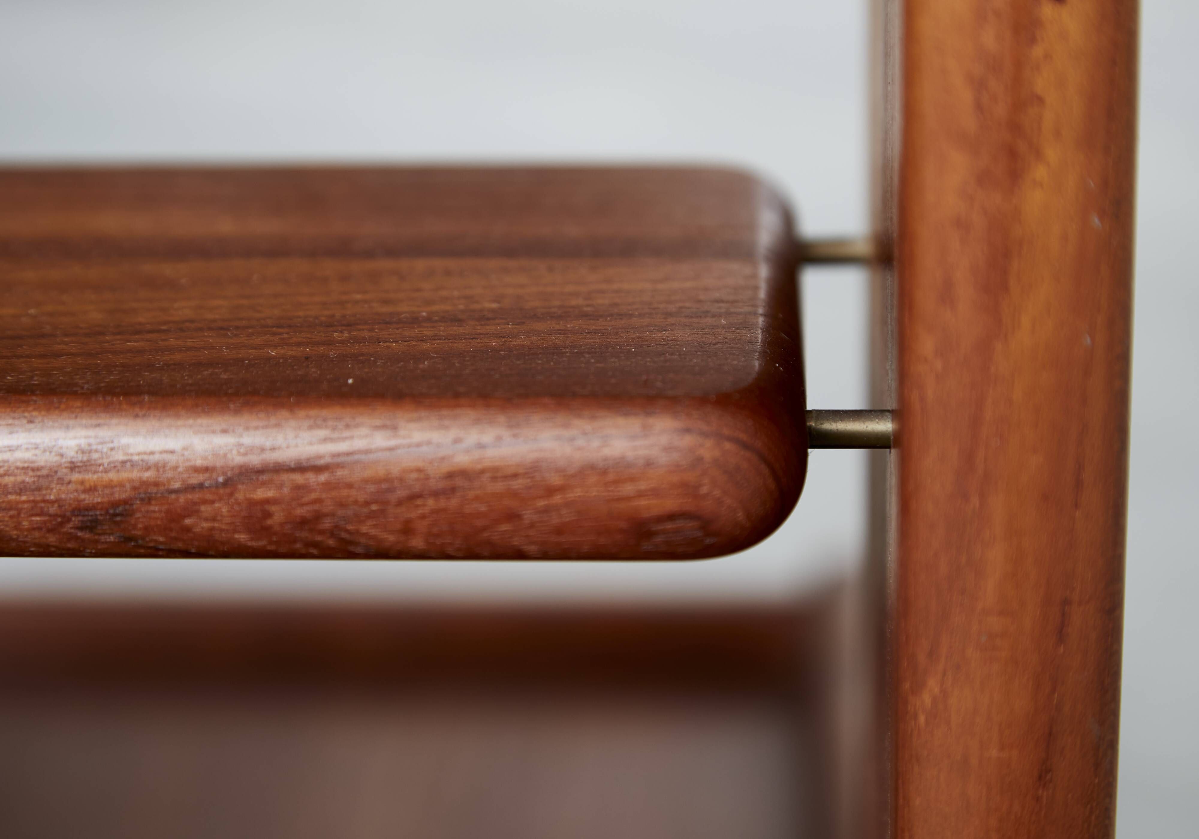 Mid-Cenntury C-Shaped Bar Trolley in Teak by K.T. Møbler