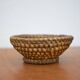 Vintage woven basket, small woven basket, bread basket, banneton