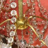 six-armed crystal chandelier from the "Napoleon III" period