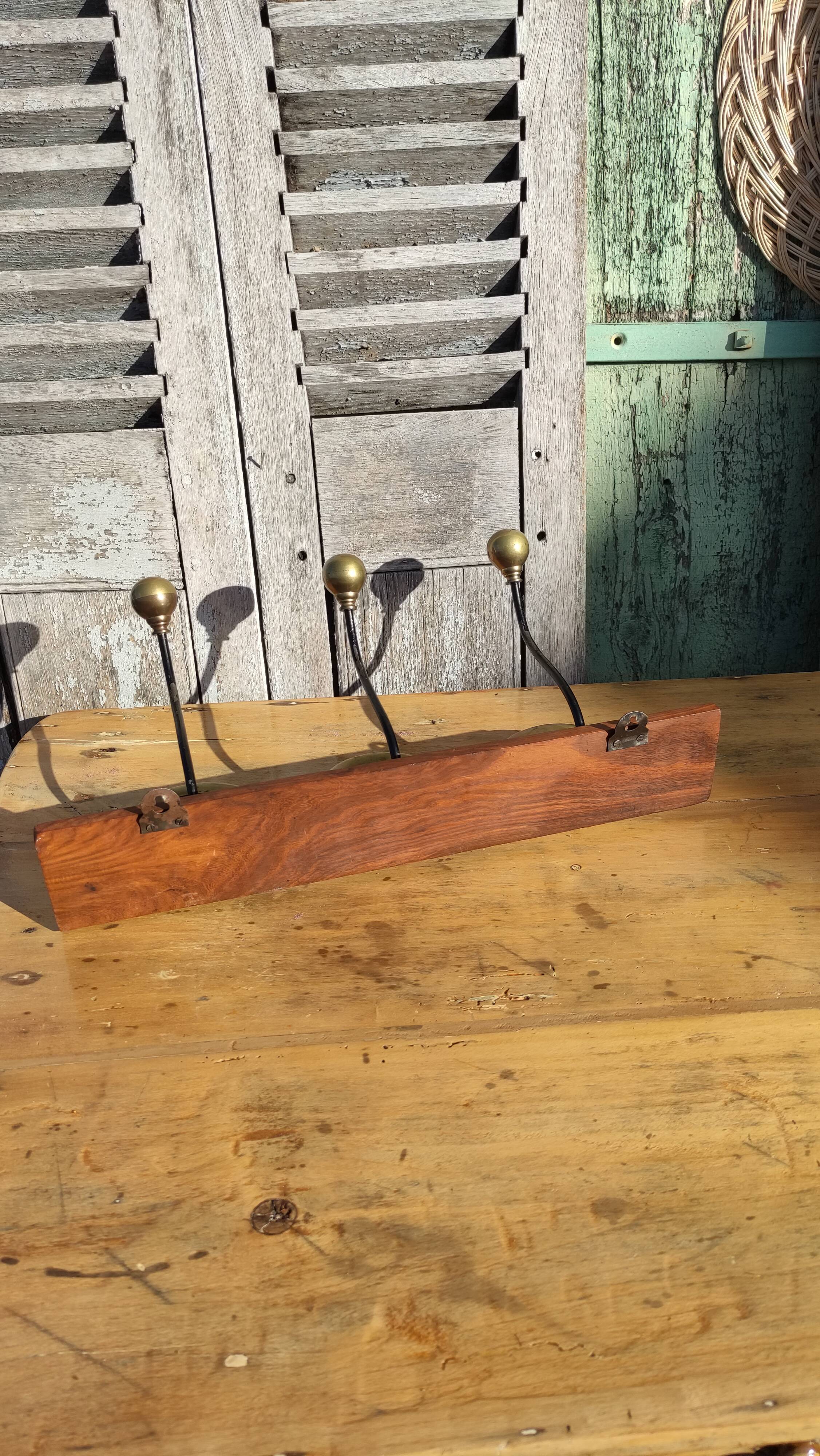 Vintage wall coat rack