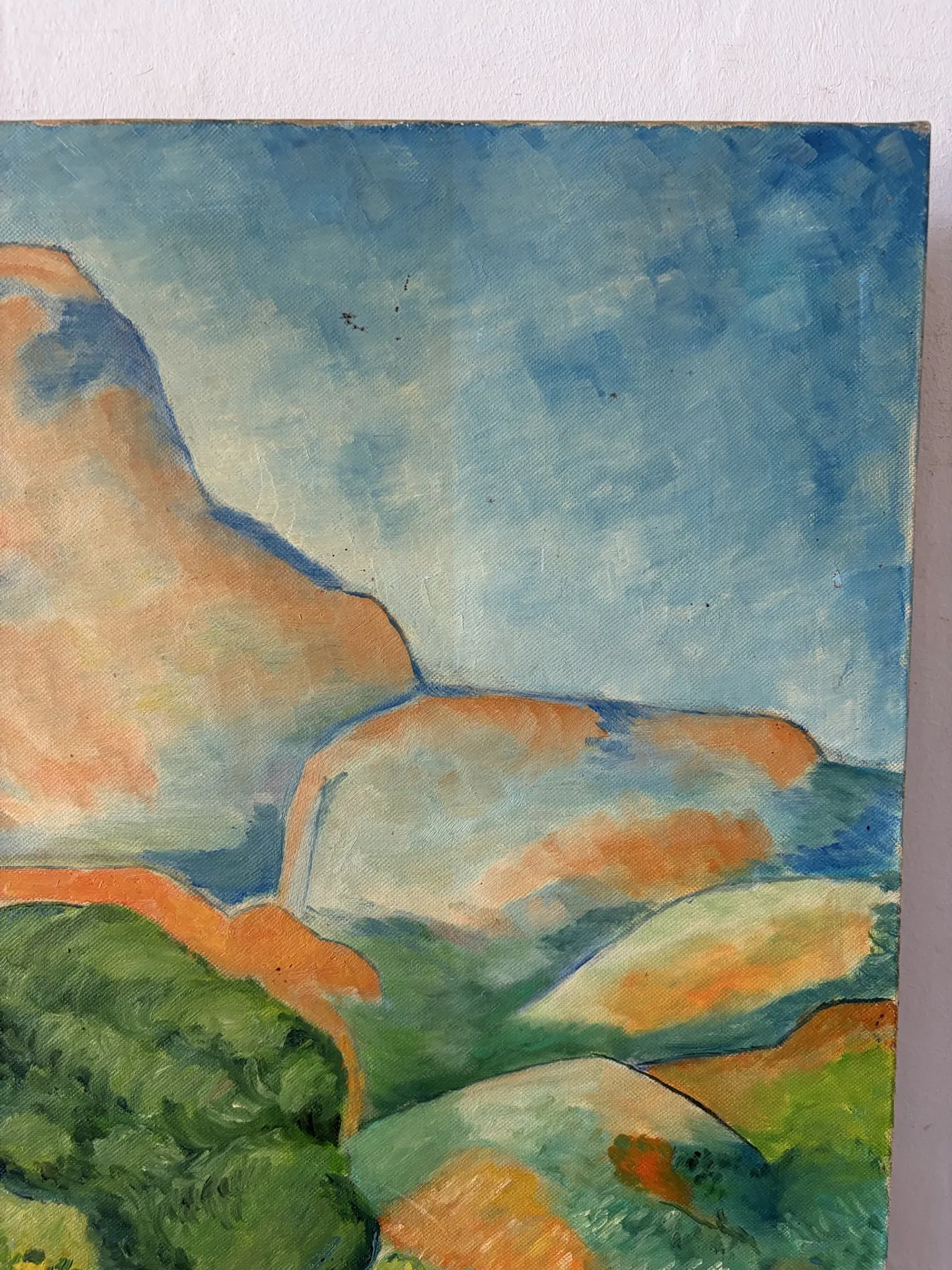 Route of the St Victoire Mountain, oil on canvas