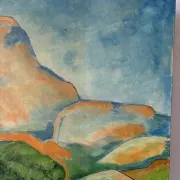 Route of the St Victoire Mountain, oil on canvas