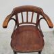 Office chair signed Baumann bistro style curved wood - 1930s