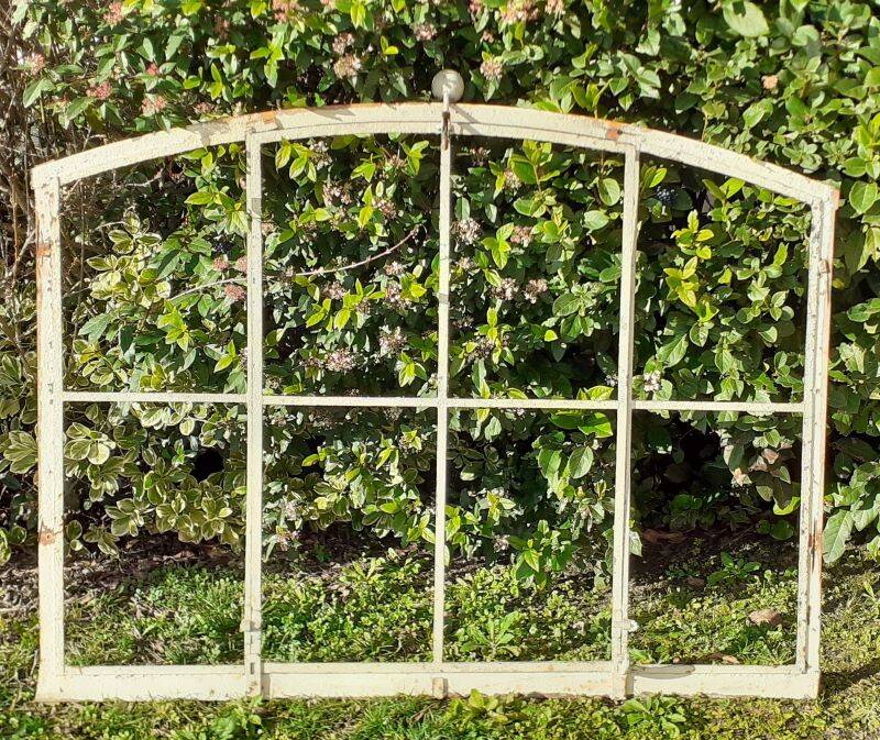 Window L156.2xH119 industrial curved metal glass roof frame