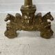 Important pair of brass log holders from the 20th century.