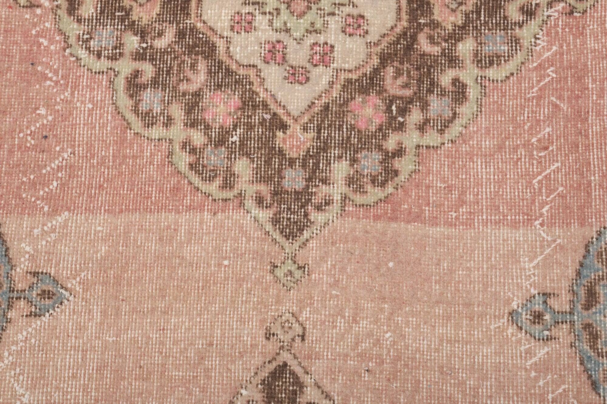 Vintage Turkish hallway rug 79x734 cm