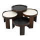 Nest tables model 780, created by Gianfranco Frattini for Cassina, year