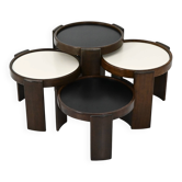 Nest tables model 780, created by Gianfranco Frattini for Cassina, year