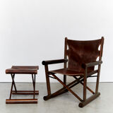 Sergio rodriguez folding chair & ottomane for oca