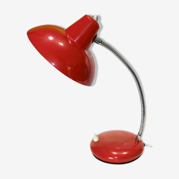 Lampe de bureau made in Italy des années 60's couleur rouge