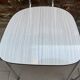 3 vintage chairs in light grey Formica from the 1960s