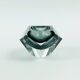 Diamond-Shaped Murano Glass Catchall by F. Poli for Seguso, Italy, 1970s