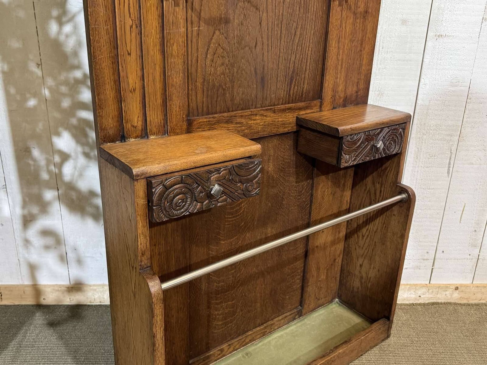 1930s Art Deco oak wardrobe