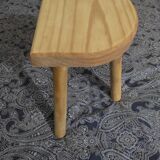 Tabouret bois massif pieds tripode aéro-gommé