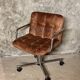 Storm leather office chair by Yves Christin for Airborne