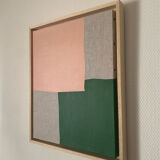 Pink On Green - original artwork