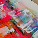 Abstract painting table