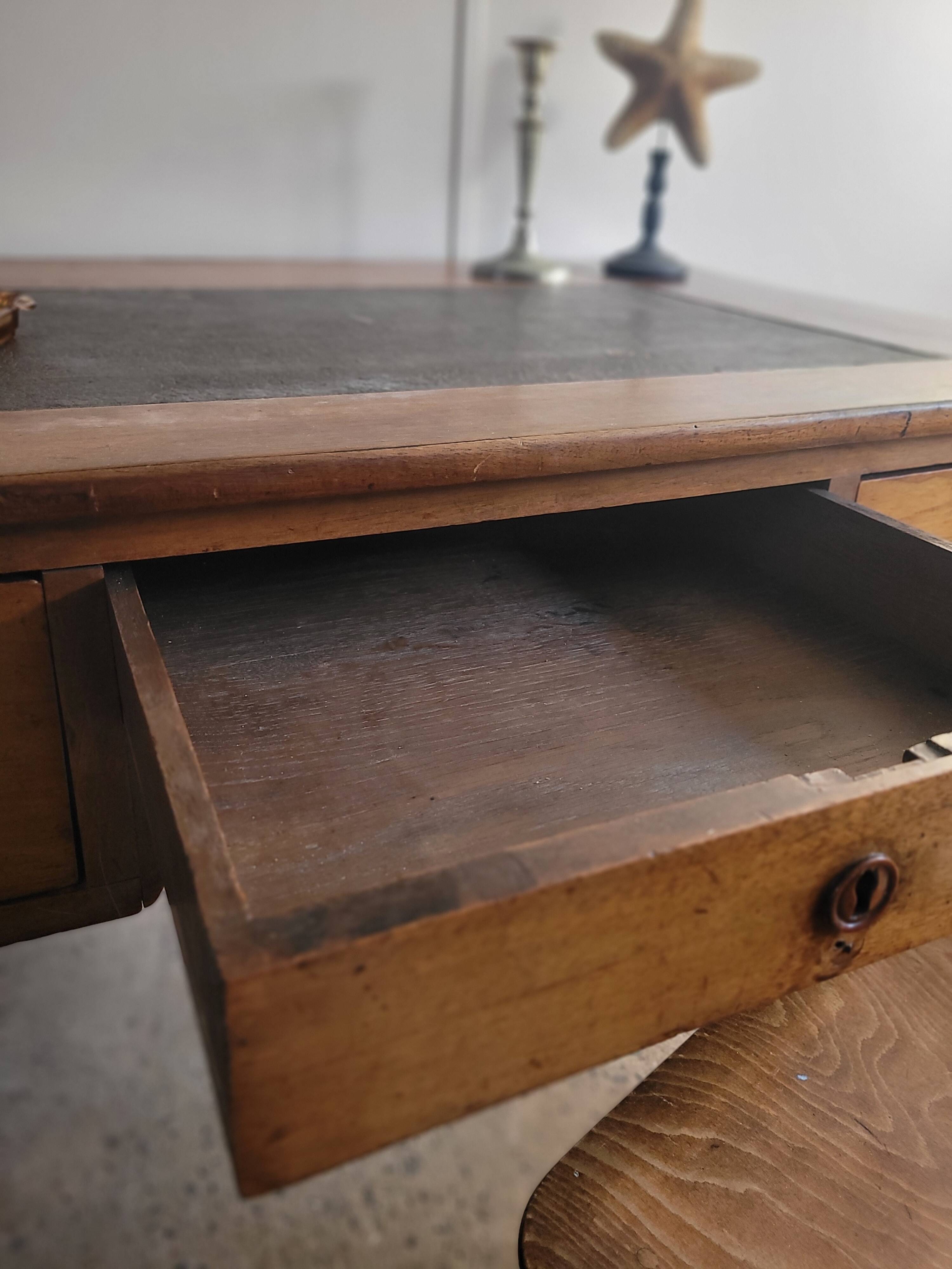 Louis Philippe desk with turned legs