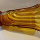 Pair of amber vases made in Belgium "Henri Heemskerk" art deco circa 1930