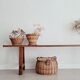 Old wooden farm bench
