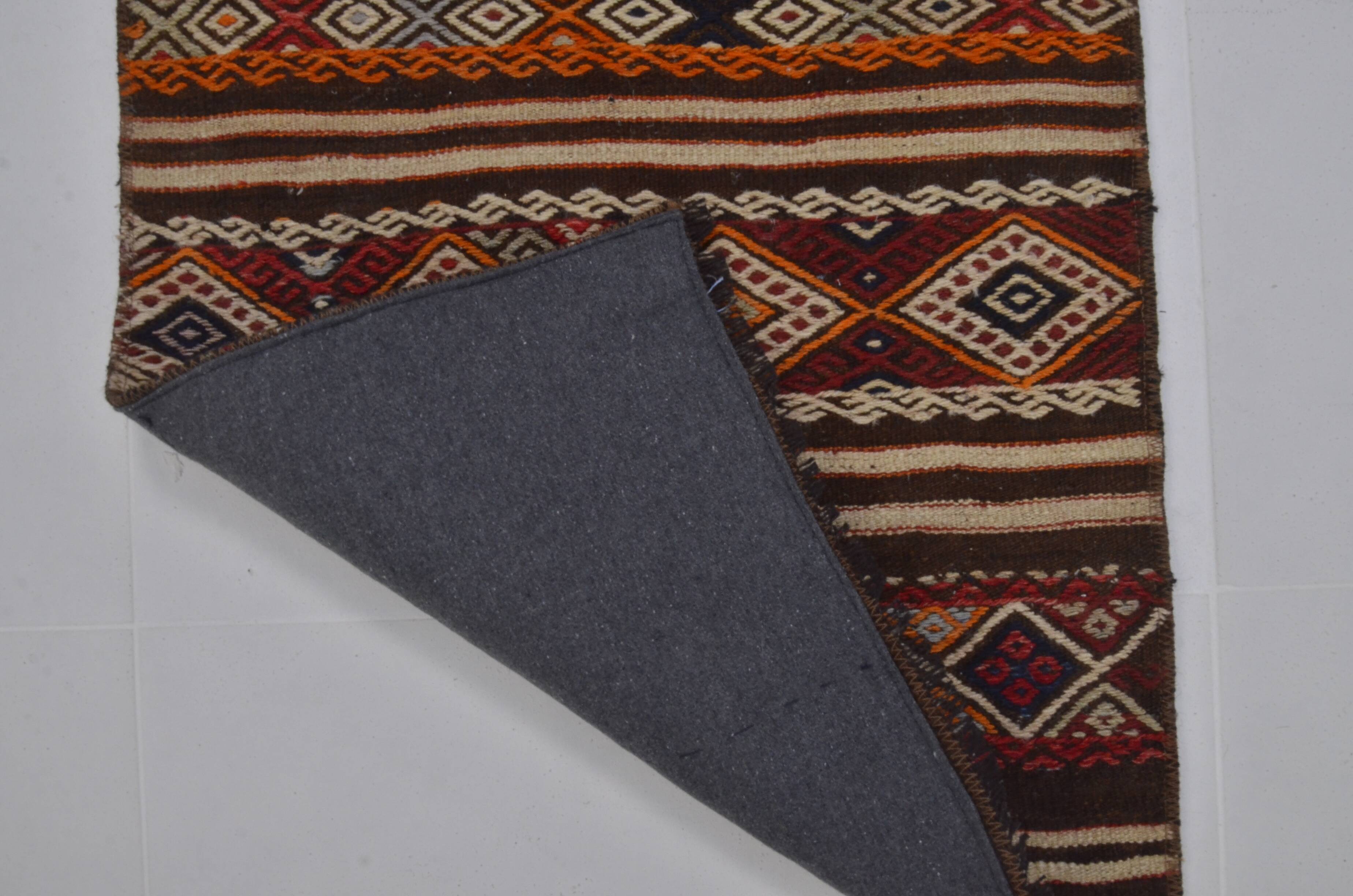 Vintage Anatolian Decorative Kilim