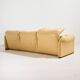Maralunga leather set by Vico Magistretti for Cassina, Set of 3