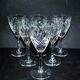 Set of 6 Chantilly wine glasses in cut crystal signed by Saint-Louis 14cm