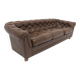 Vintage "Chesterfield" leather sofa, Sweden, 1970s