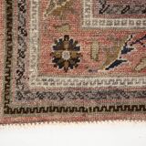 4x7 Brown Floral Vintage Persian Rug, 130x215Cm SK 2606
