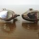 Salt, pepper "duck" silver metal 70s