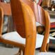 Set of 6 vintage Baumann sled chairs