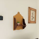 Antique wooden wall shelf