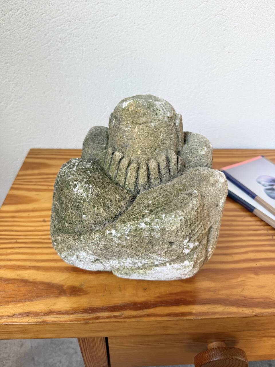 Stone sculpture of a man