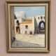 Swedish Oil on Canvas – “Southern Street” by J. Erix