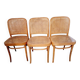 Vintage trio de chaises Joseph Hoffman FMG thonet