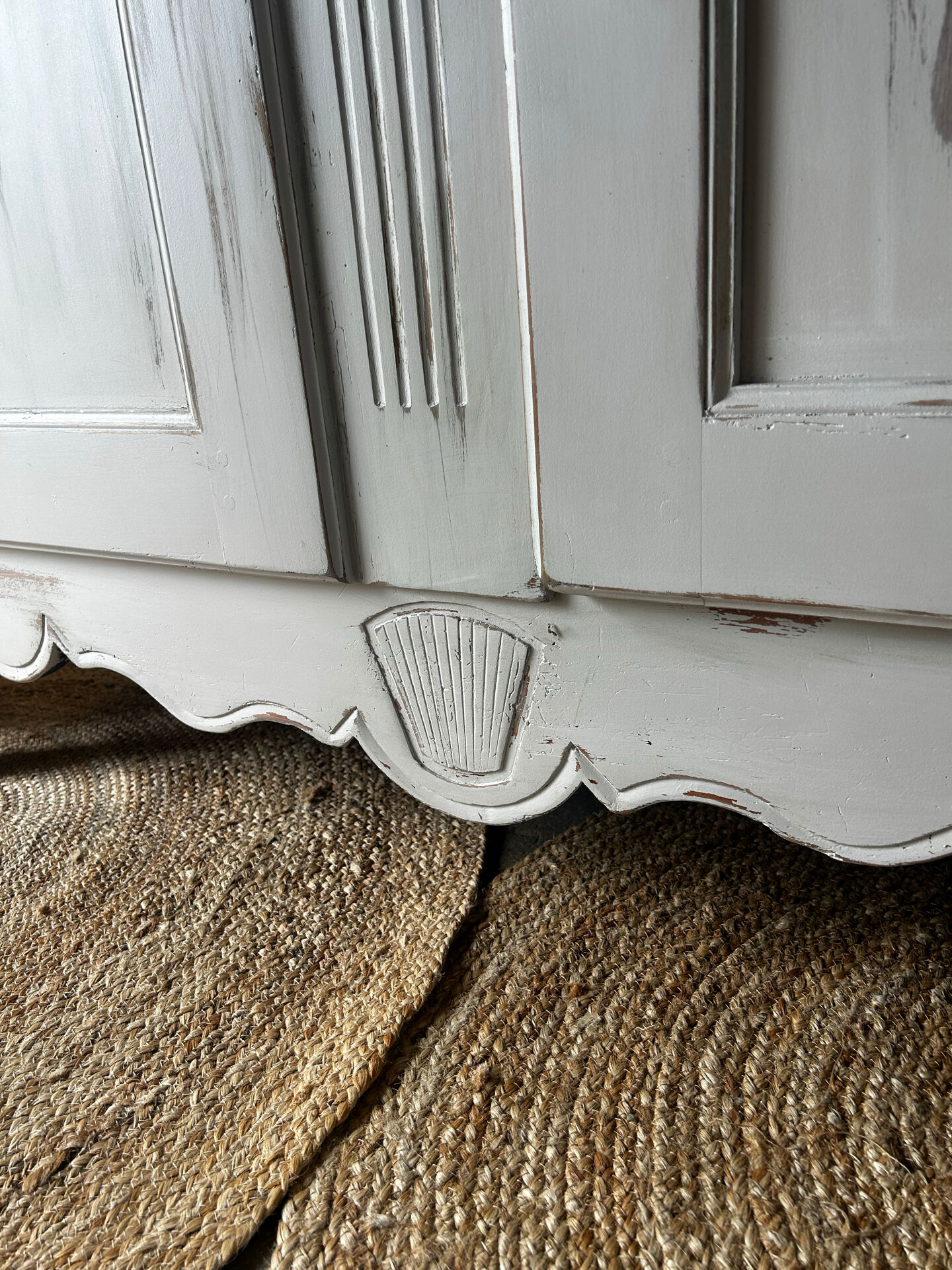 Antique White Patinated Buffet