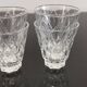 Set de 4 verres digestifs en cristal ciselé vintage Shell