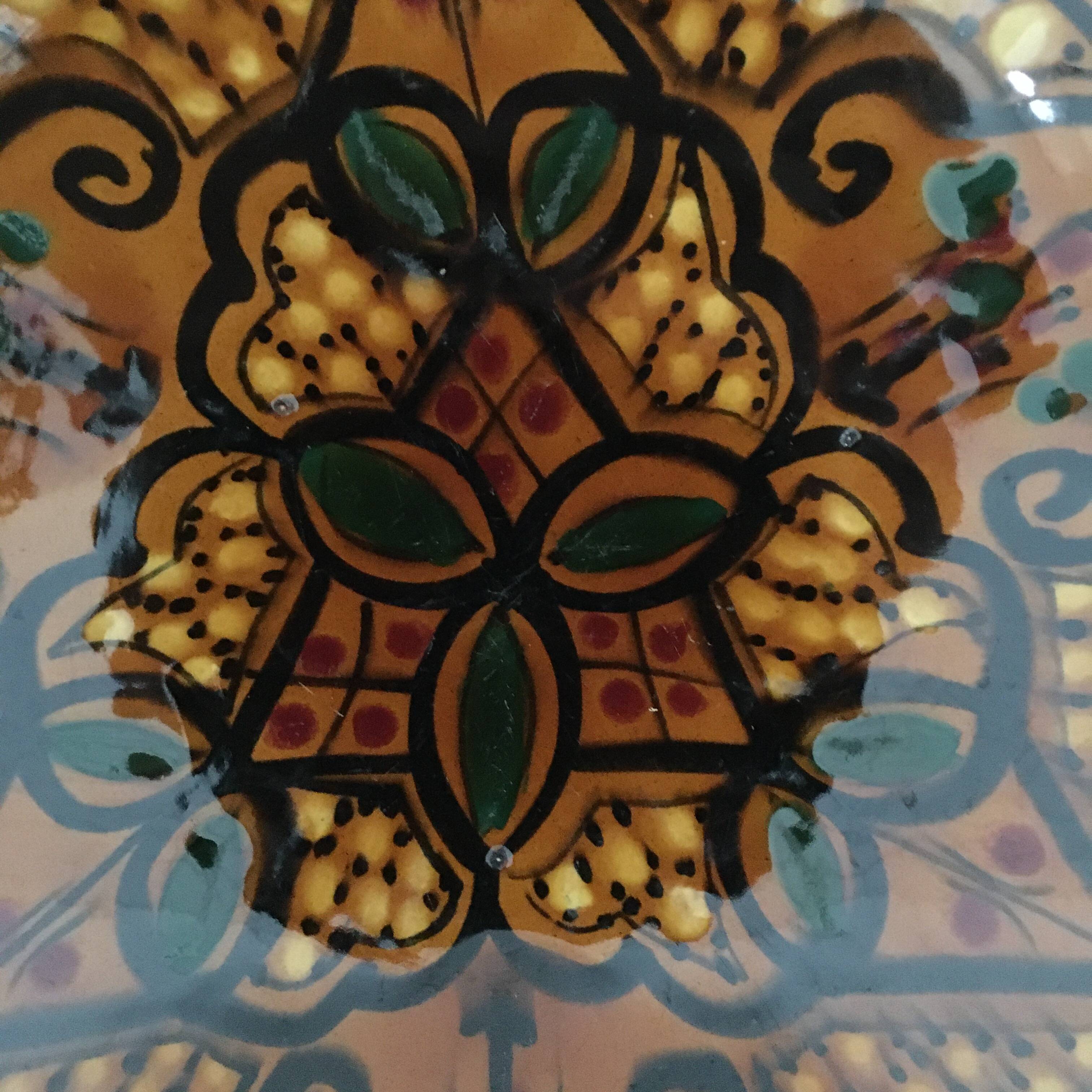 Set of 2 Moroccan deep plates.