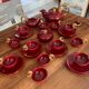 Vallauris art deco breakfast "volutes" 16 pieces - louis giraud 1897- 1985